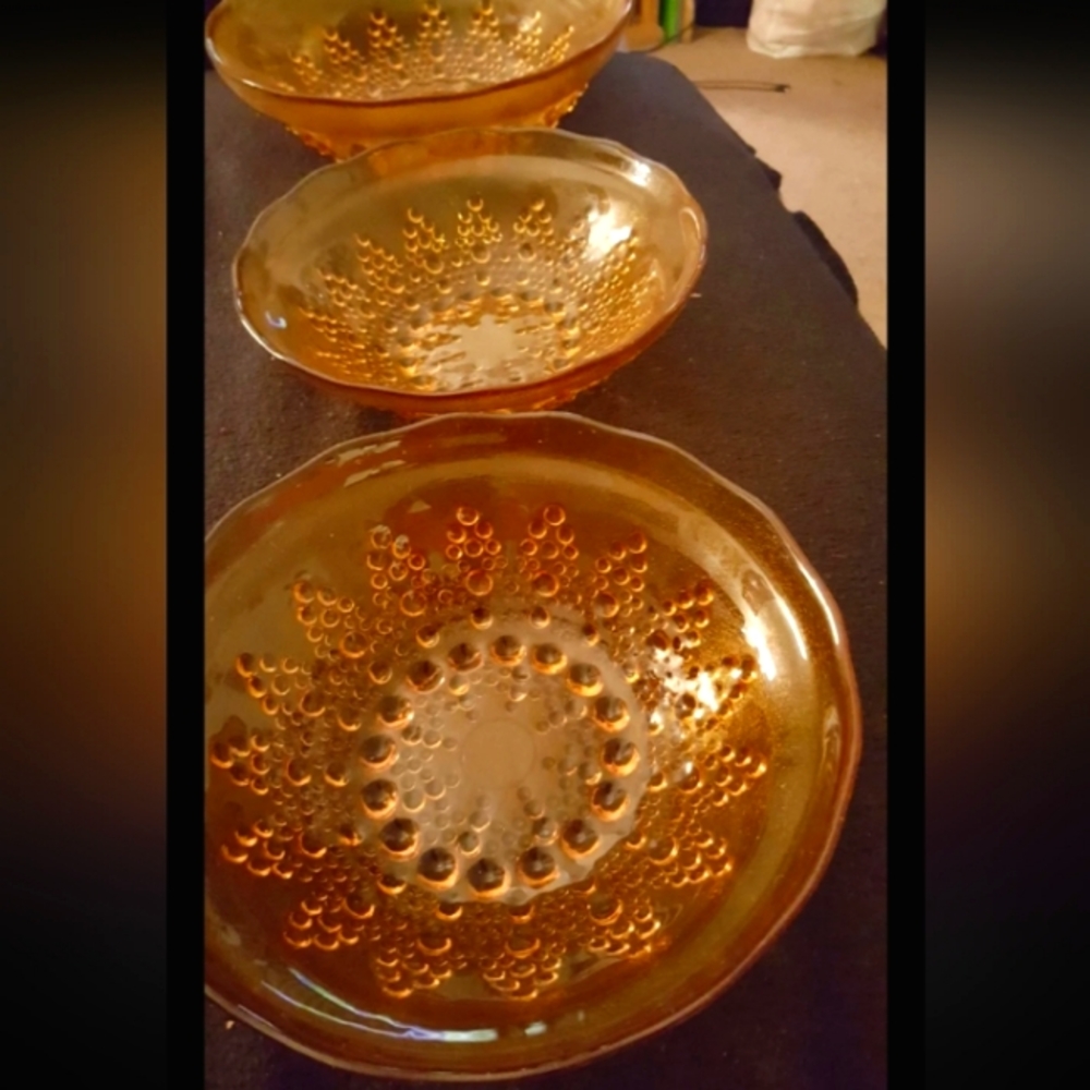 Vintage Liquid Amber Set
